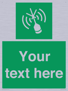 Custom sign safe condition Emergency position beacon